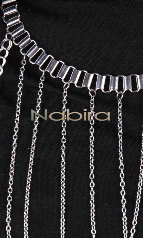 Necklace harness COL28 silver