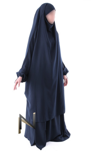Jilbab skirt 2 pieces luxury crepe