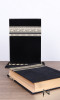 Quran and vertical support velvet