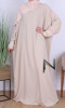 Abaya ample Zina Saphyr fabric (like Medina silk)
