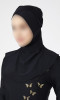 Multisport hijab B010 integrated bonnet crossed in front