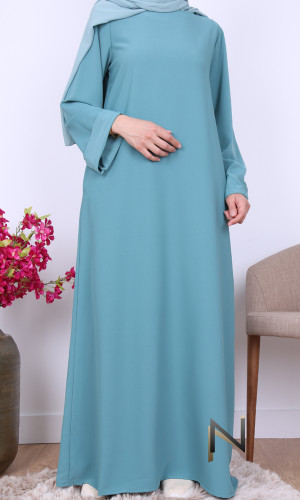 Abaya Zeyneb Saphyr fabric...