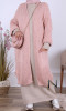Long cardigan GL67 loose fit and mohair wool
