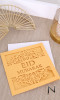 Folding card "Eid Mubarak" with arabesque pattern