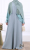 Abaya Dubai Chirine open ruffled sleeves