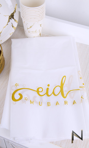Plastic tablecloth Eid Mubarak