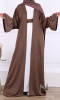 Abaya Dubai Nouha 2 pieces abaya kimono and under-dress