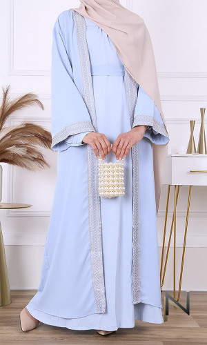 Abaya kimono XIX golden...