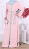 Abaya girl AF58 Saphyr fabric (Medina silk style) and rhinestones