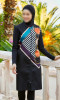 Burkini loose zipped BK130  hermès scarf print style
