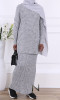 Suit ERG40 wool pullover and skirt
