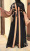 Abaya Dubai Emma two-tone and embroidery