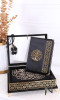 Prestige Quran box velvet COF022 : Complete Quran in Arabic, prayer mat and sabha