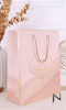 Paper gift bag Eid Mubarak nude and gold