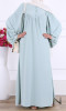 Abaya flared  Jawida balloon sleeves and Saphyr fabric (Medina silk style)