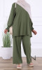 Suit ERG67 Saphyr fabric (Medina silk style) tunic and pants