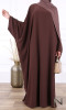 Abaya wide butterfly Sabra Saphyr fabric (Medina silk style)