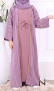 Dubai Abaya Kimono 2 pieces for girls AF67