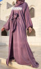 Abaya Dubai Rasha 3 pieces and Harir Sultan fabric
