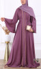 Abaya Dubai Tara Harir Sultan fabric flared