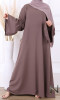 Abaya Chafia double sleeves and Saphyr fabric (Medina silk style)