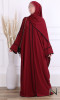 Abaya kimono 3 pieces Radya and Saphyr fabric (Medina silk style)