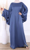 Abaya Assia batwing sleeves and satin fabric