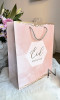 Paper gift bag Eid Mubarak pastel pink and gold