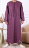 Thobe Emirati QH65 long sleeves and tone-on-tone embroidery